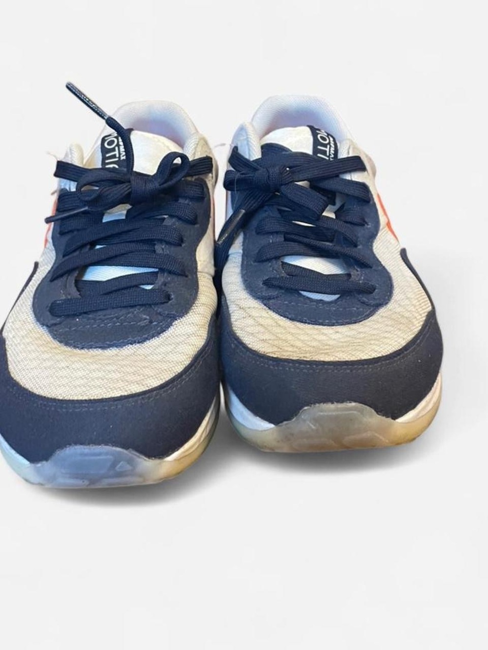 Nike kids Navy and White Athletic Sneakers - Casual Lace-Up